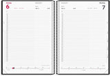 Timekalender 2028 dag pp sort Mayland 17 x 23,5 cm