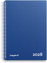 Timekalender 2028 dag pp blå Mayland 17 x 23,5 cm