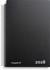 Aftalekalender 2028 dag A4 pp sort Mayland 21 x 30 cm