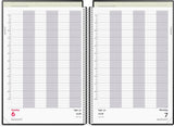 Aftalekalender 2028 dag A4 pp sort Mayland 21 x 30 cm