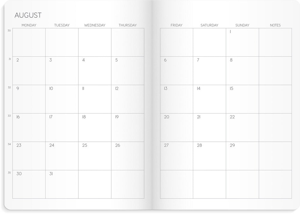 Kalender 2027 måned planner A5 Mayland