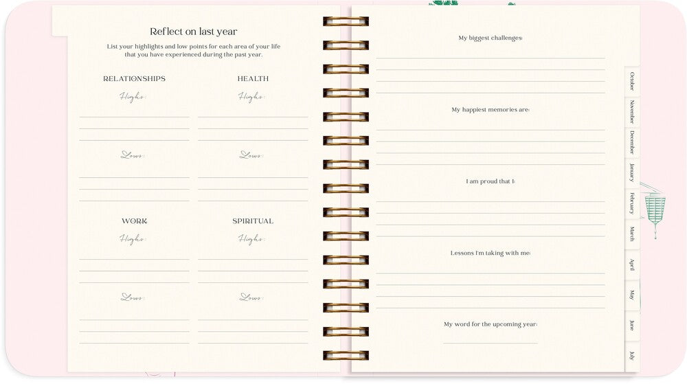 Kalender 2027 life planner Japan style Mayland engelsk