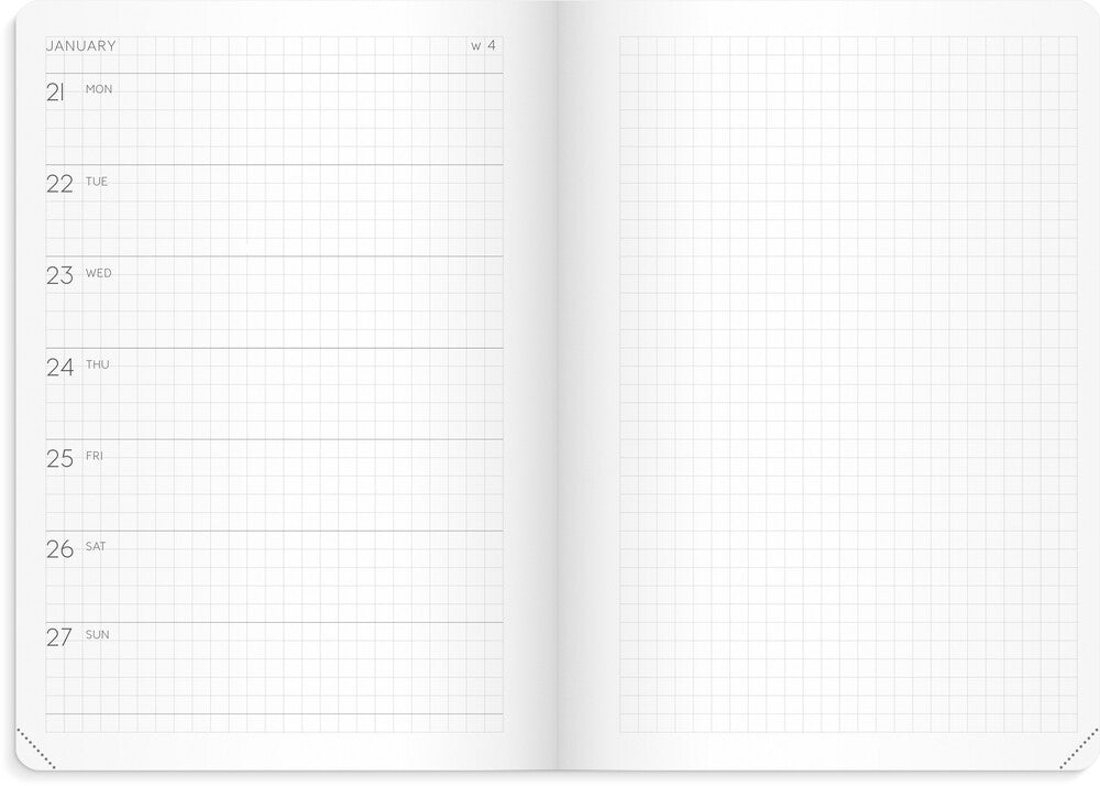 Ugekalender 2027 masume A5 Mayland engelsk