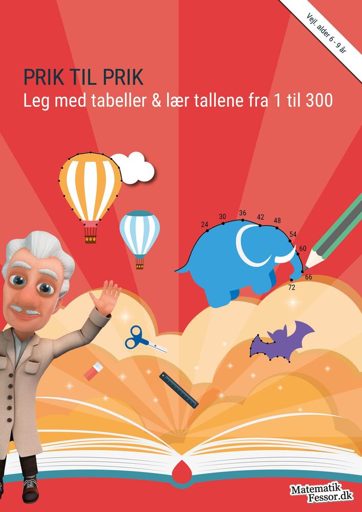 D1 Prik til prik - Leg med tabeller & lær tallene fra 1 til 300 (kolli 6)