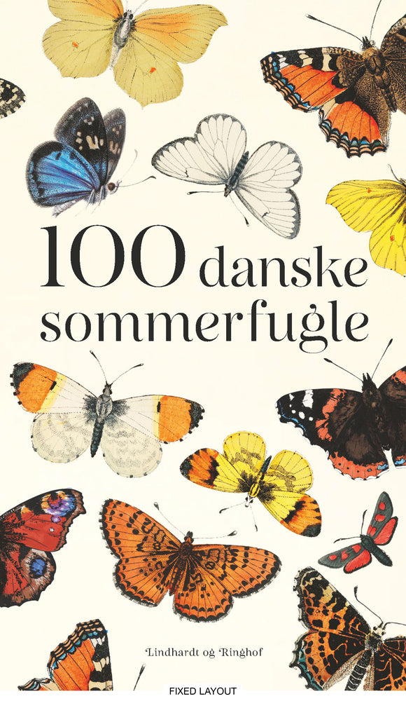 100 danske sommerfugle
