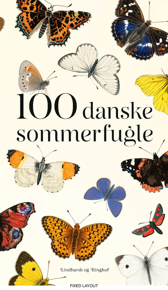 100 danske sommerfugle
