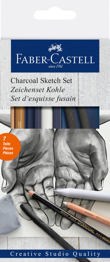 D2 Sketch set gold Faber charcoal