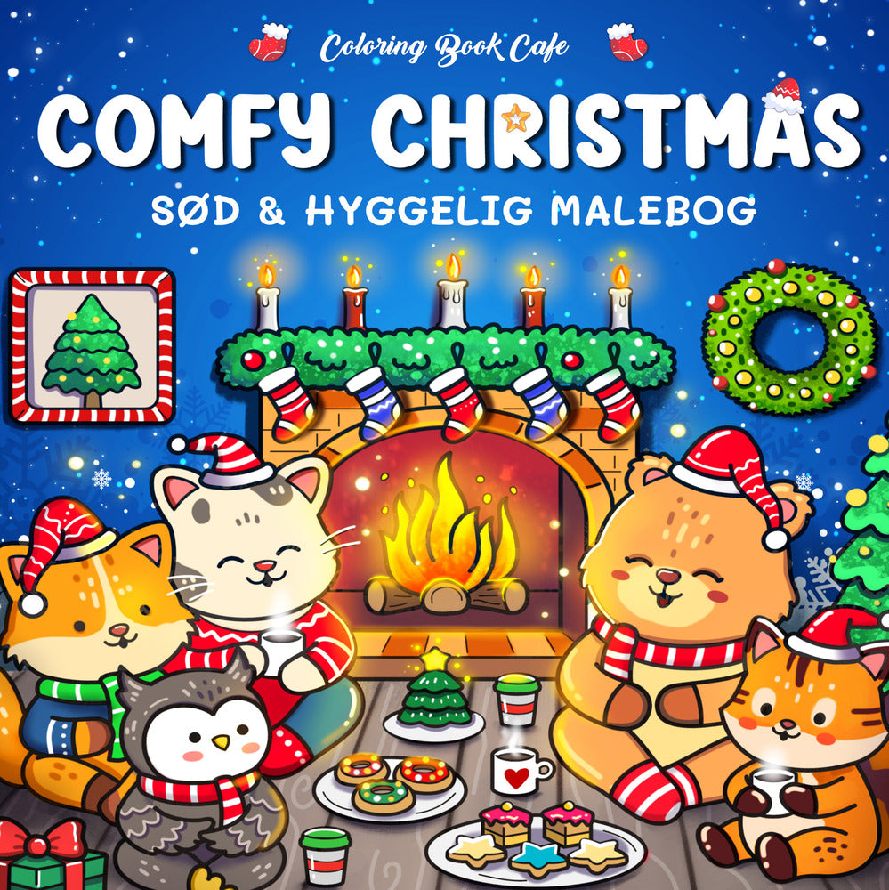 D1 Malebog: Comfy Christmas - Cozy Coloring
