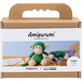 hækle japanske DIY Kit Amigurumi Abe  grøn/off white