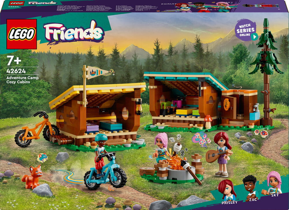 D2 42624 LEGO Friends Adventure Camp – hyggelige hytter