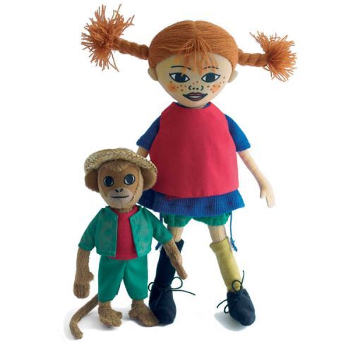 D1 Pippi & herr Nilsson dukke (30 cm)