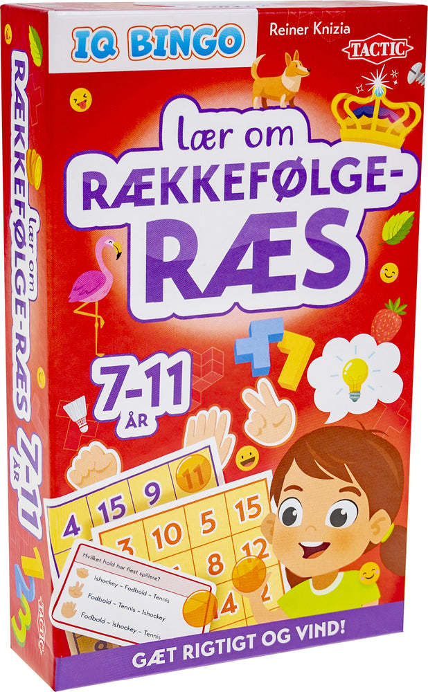 Lær Om Rækkefølge Ræs IQ Bingo