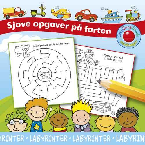 Snip Snap Snude Aktivitetsbog: Labyrinter, KOLLI (pakke med 12 stk.)