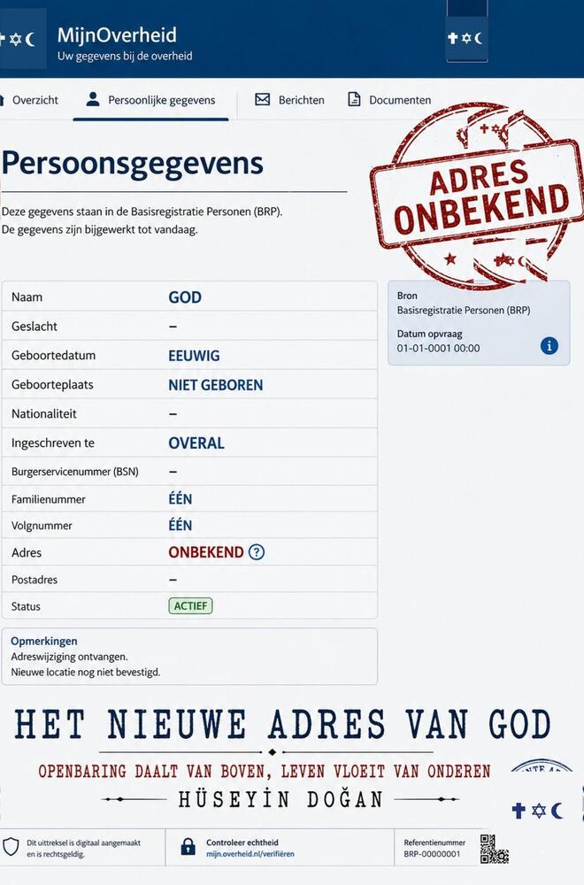 HET NIEUWE ADRES VAN GOD