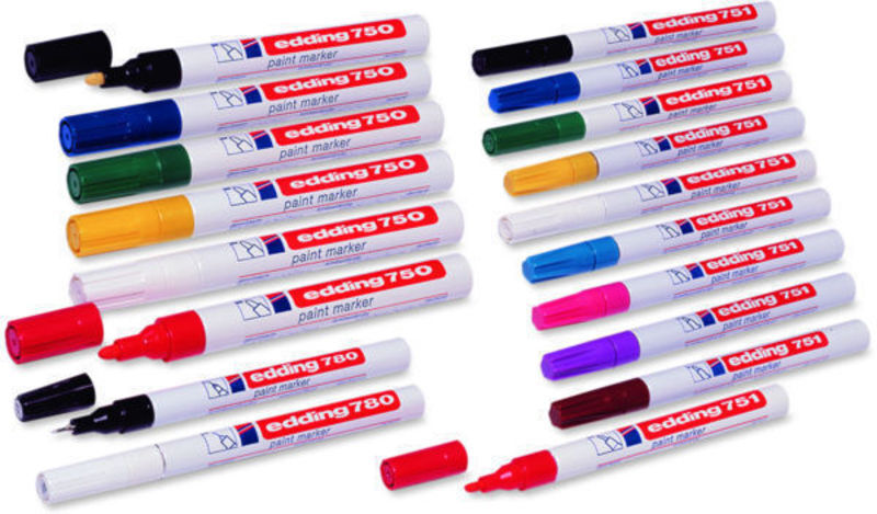 Paintmarker edding 751 1-2mm hvid
