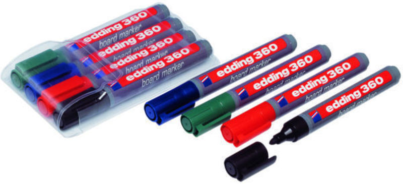 Wb marker edding 360 2mm sæt a 4 stk