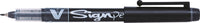 FINELINER PILOT V Sign Pen Sort 0,6 mm fiberspids
