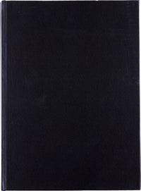 Notesbog sort A4 ulinieret