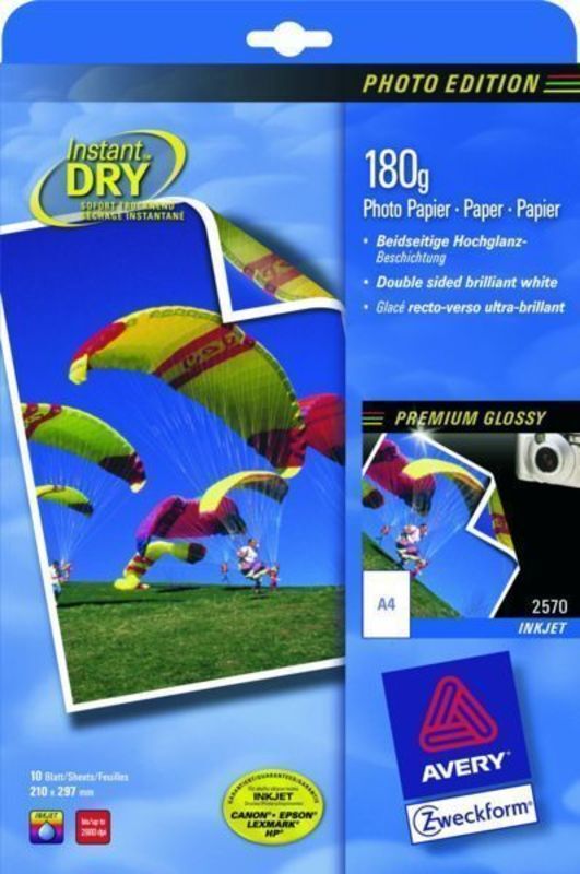 Fotopapir glossy dobbeltsidet/10 ark