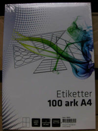 Etiket Relief 99,1 x 139,0 mm 100 ark