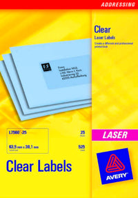 Etiket laser Avery l7560 63,5x38,1mm