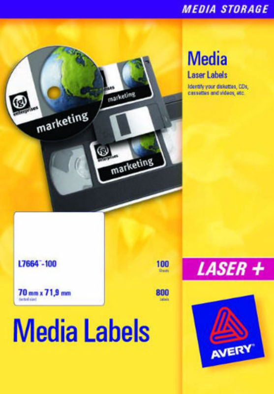 Etiket laser Avery l7656 46x11,1mm