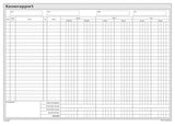 Kasserapport Mayland kasse/bank/giro 29,7x22,8
