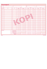 Kasserapport Mayland kasse/bank/giro 29,7x22,8
