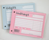 Indtægts bilag Mayland rød 10,5x14