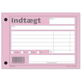 Indtægts bilag Mayland rød 10,5x14