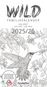 FamilyPlan Skoleåret 25/26 Wild SORT/HVID M/5 KOLONNER