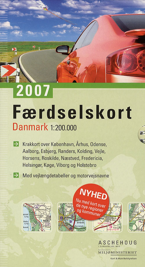 Færdselskort, Danmark 1:200 000