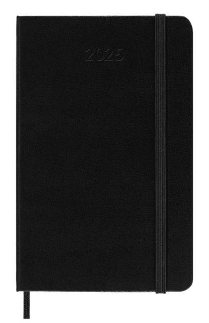 Moleskine 2025 12-Month Weekly Pocket Hardcover Notebook Black