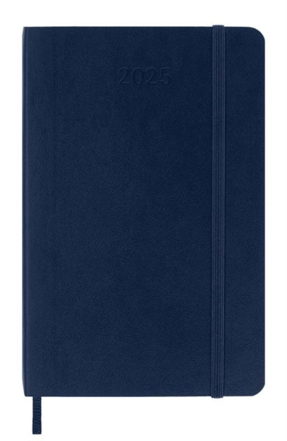Moleskine 2025 12-Month Weekly Pocket Softcover Notebook Sapphire Blue
