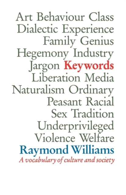 A VOCABULARY OF CULTURE AND SOCIETY