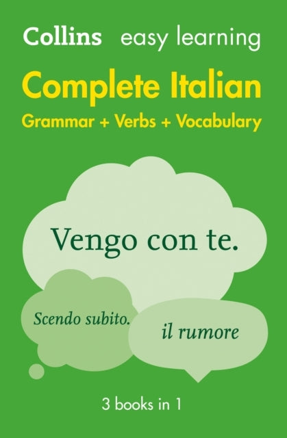 Easy Learning Italian Complete Grammar, Verbs and Vocabulary