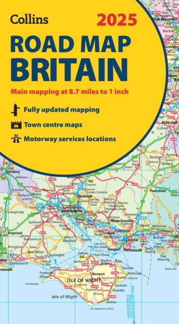 2025 Collins Road Map Of Britain Folded Map
