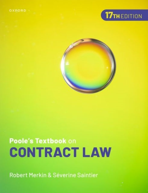 Poole's Textbook On Contract Law