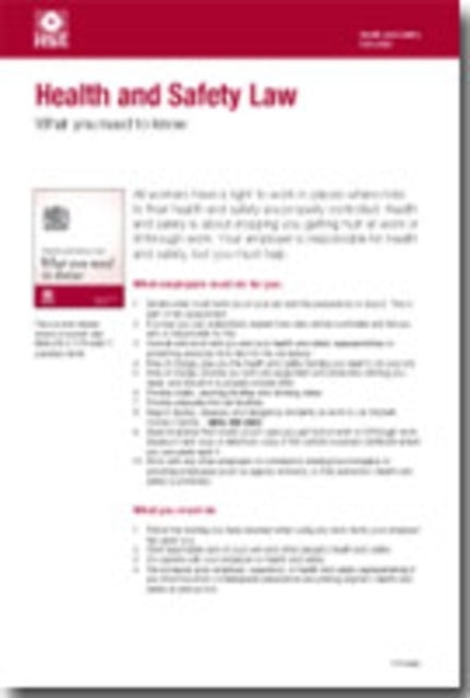 Health And Safety Law What You Should Know Foldable Pocket C