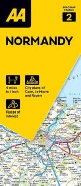 AA Road Map France 2: Normandy