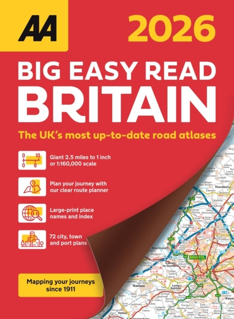 Aa Big Easy Read Atlas Britain 2026