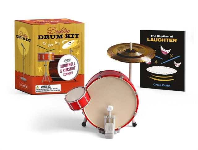 Desktop Drum Kit With Drumroll and Rimshot Sounds!