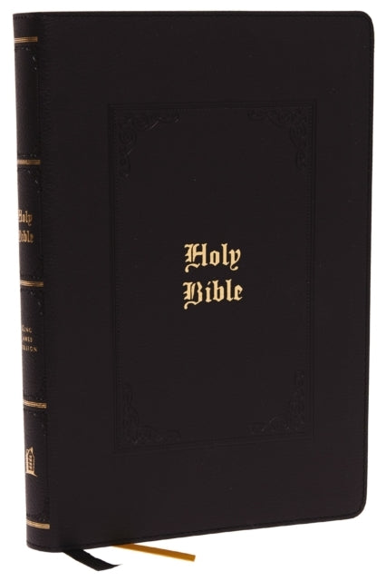 KJV, Large Print Center-Column Reference Bible, Leathersoft, Black, Red Letter, Comfort Print