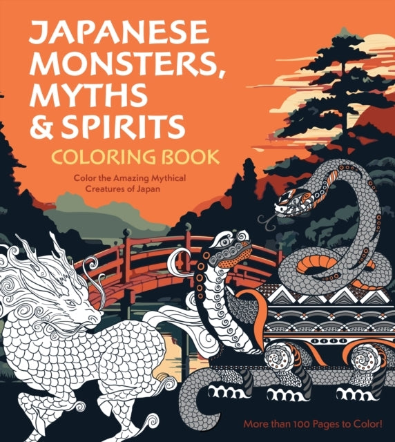 Japanese Monsters, Myths & Spirits Coloring Book Color The A