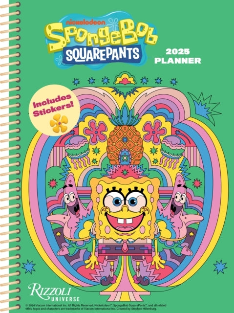 Spongebob Squarepants 12-Month 2025 Planner Calendar
