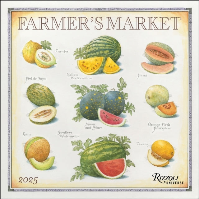 Farmer'S Market 2025 Wall Calendar