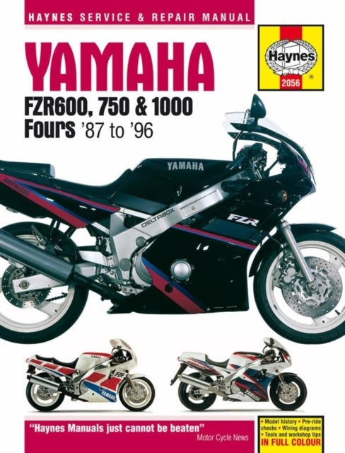 Yamaha Fzr600, 750 & 1000 Fours 87 - 96 Haynes Repair Manual