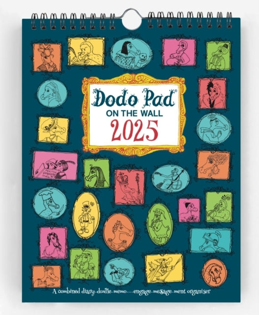 Dodo Pad On The Wall 2025 - Calendar Year Wall Hanging Week