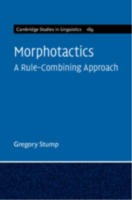 Morphotactics: Volume 169 A Rule-Combining Approach