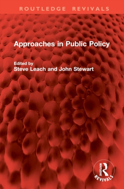 Approaches In Public Policy
